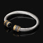 Zweifarbiger Vintage Gold Bangle-Armband