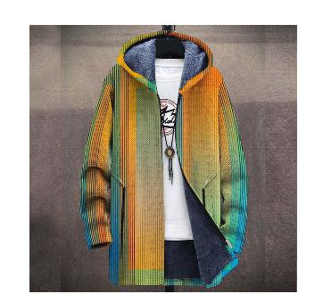 Bedruckte Stehkragenjacke für Herren