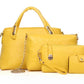 Modische Koreanische Damen-Handtasche – Präge-Design mit Vierteiligem Set