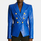 women's suit-style leather jacket