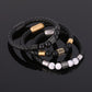 Handgewebtes Lederarmband aus Rindsleder – Eleganz trifft auf Stil
