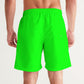 Neon Green 7" Classic Men Swim Trunk