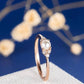 18K Roségold- und Weißgold-Plattierter Perlenring – Eleganz im Koreanischen Stil