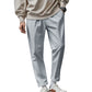 Men's Loose Comfortable Quick-drying Waist-tied Casual Business Pants in Solid Color