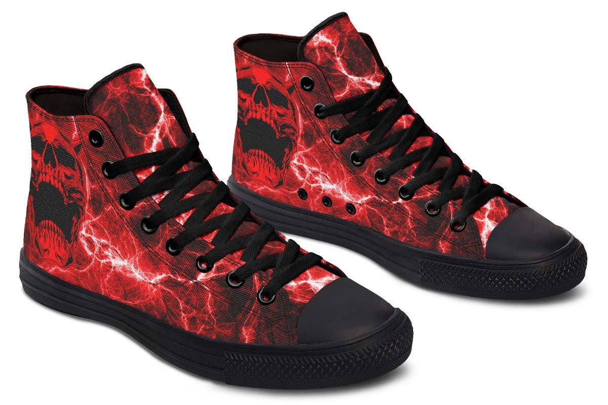 Hochwertige High-Top-Canvas-Schuhe mit Farbverlauf – Unisex