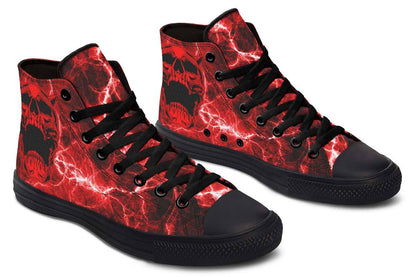 Hochwertige High-Top-Canvas-Schuhe mit Farbverlauf – Unisex