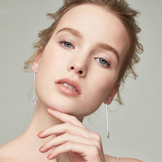 Long pendulum earrings for women