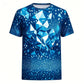 Herren Sommer-Shirt in Übergröße, Lockeres Kurzarm-Shirt mit Shorts