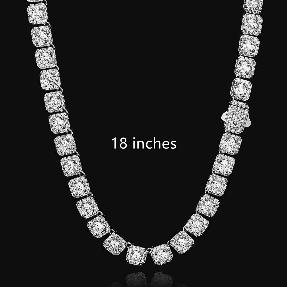 10 mm Federklemmen-Verschluss Quadratische Rock Candy Kette