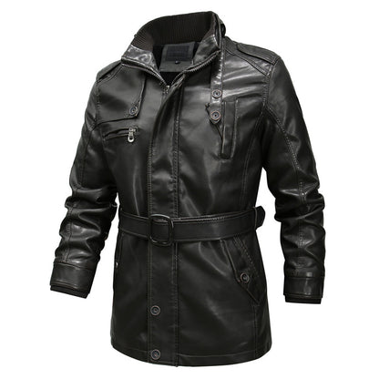 motorcycle washed leather