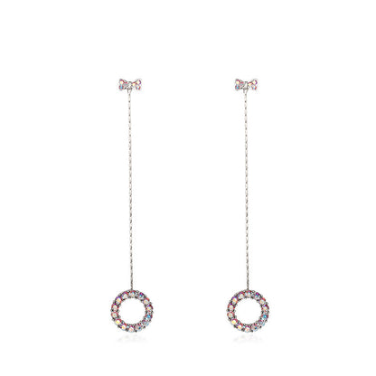 Pendientes largos de péndulo para mujer