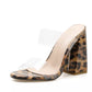 Sandalias de tacón alto de moda con tacones en bloque: elegantes chanclas estilo gladiador para mujer