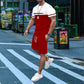 3D-Digital-Thermotransfer-Herren-T-Shirt-Anzug
