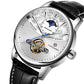 Luxurious automatic watch with world time and tourbillon function 
