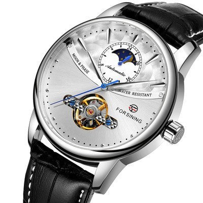 Luxurious automatic watch with world time and tourbillon function 