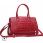 Elegante Damen-Lederhandtasche – Lässiges Design mit Animal-Print