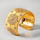 Pulsera de plata S925 chapada en oro con circonitas: retro y elegante 