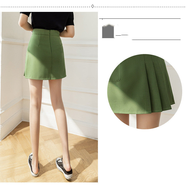 Anti-Glare A-Linien-Kurzer Rock – Urbaner Casual-Look
