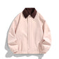 Pure color all-matching polo collar jacket