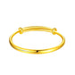 Damen 18K Gold Schiebearmband – Verstellbar und Elegant