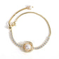 Mode Perlen-Strap Diamant-Armband – Elegant