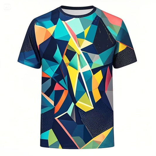 Herren Sommer-Shirt in Übergröße, Lockeres Kurzarm-Shirt mit Shorts