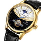 Luxurious automatic watch with world time and tourbillon function 