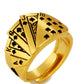 24K Vergoldeter Sandgold-Ring – Ethnischer Stil mit Diamantform