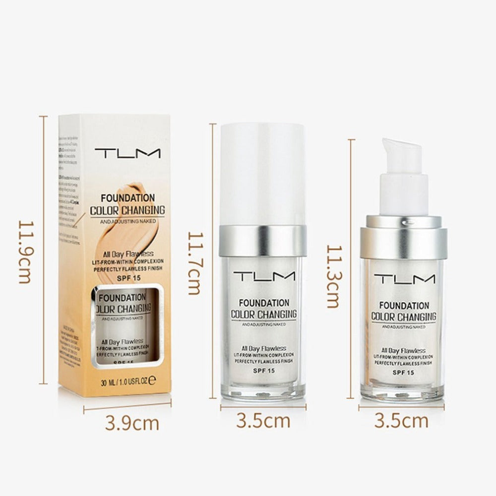 Temperatur Flüssige Foundation Concealer Tragbare Natürliche Farbe Makeup Foundation BB Concealer