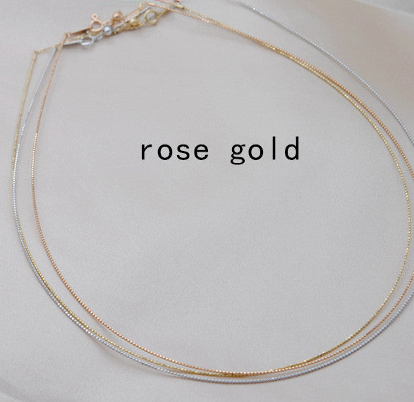 Kettenverlängerungskette 18K Gold Halskette Sleeve Kettenhalter DIY Zubehör