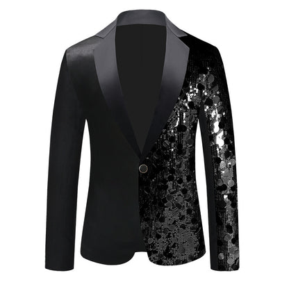 men's sequin jacket dance suit
