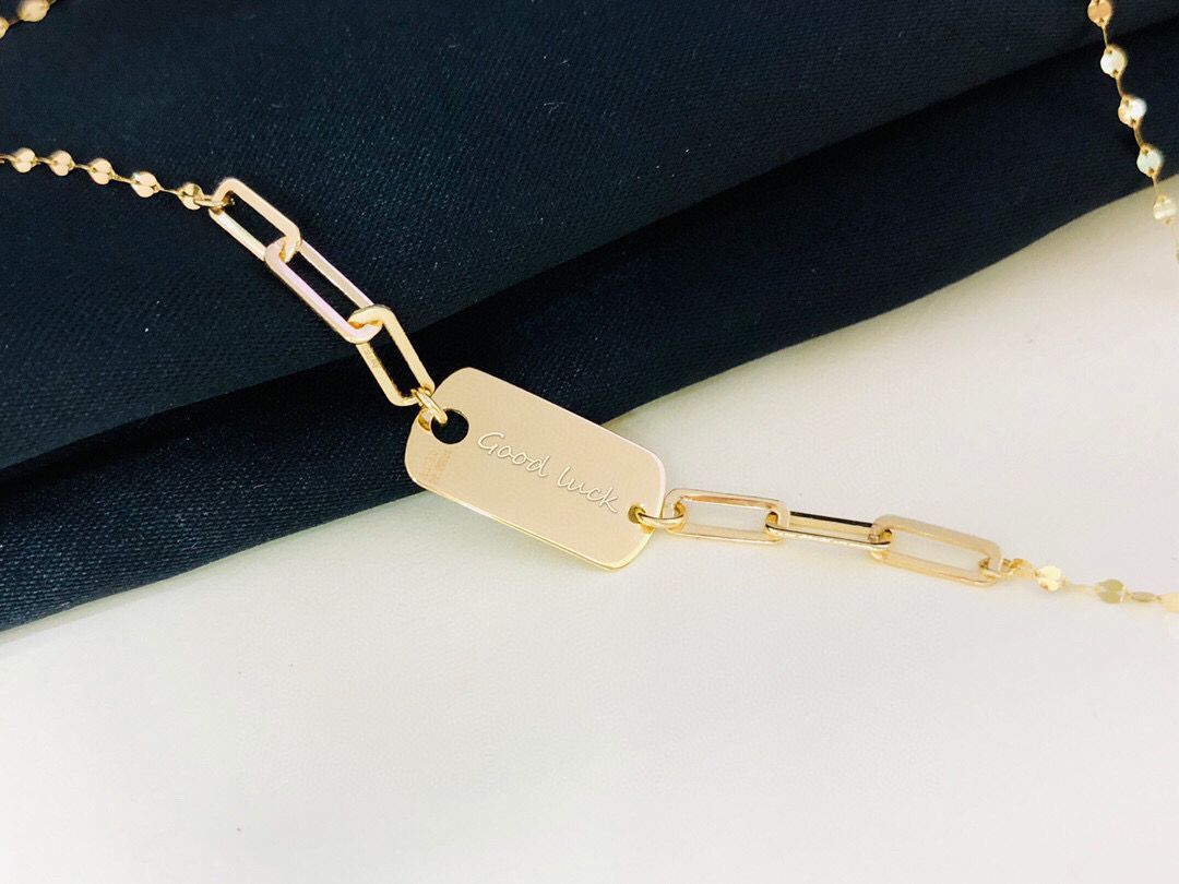 Collar Clavícula Ángel Oro 18K
