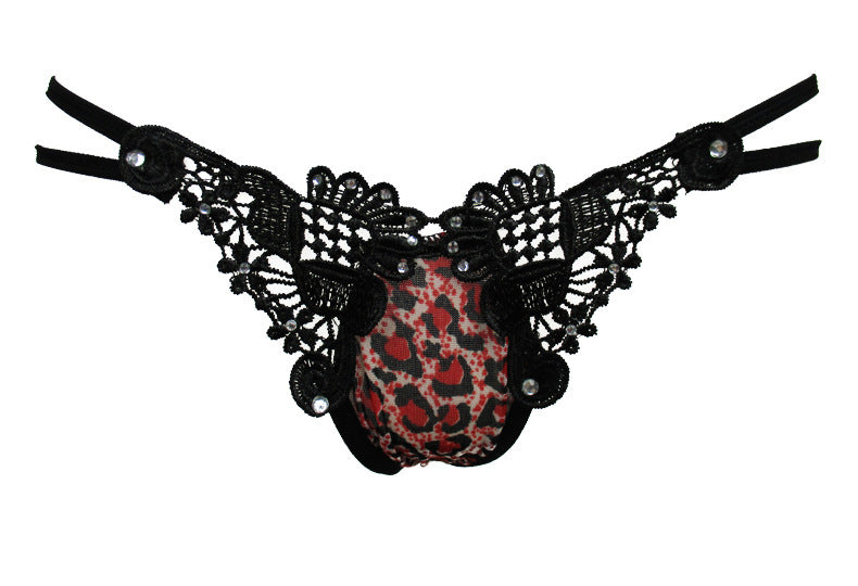 Wild Leopard Print Women's Low Waist T-Back
