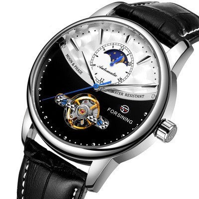 Luxurious automatic watch with world time and tourbillon function 