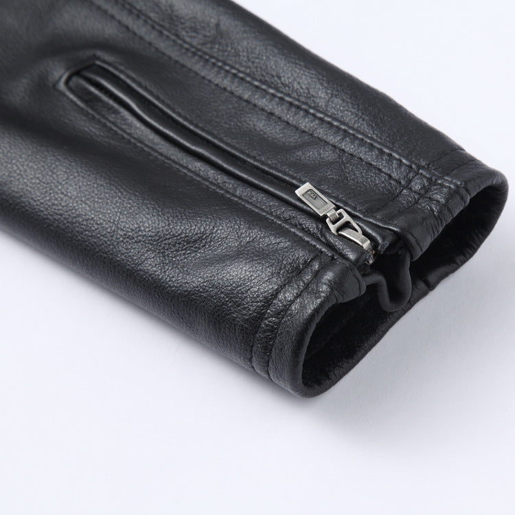 Casual leather jacket