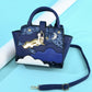 Modische Damen-Handtasche mit Stickerei – Verspielte Schmetterlingsflügel-Form