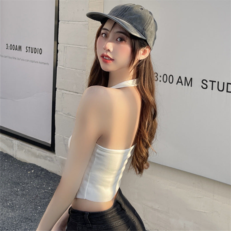 White Halter Camisole – Stylish crop top for women
