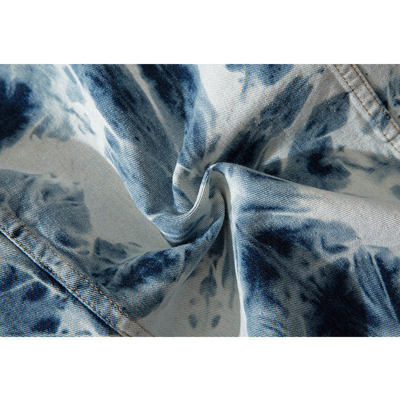 Tie-Dye National Tide Denimjacke