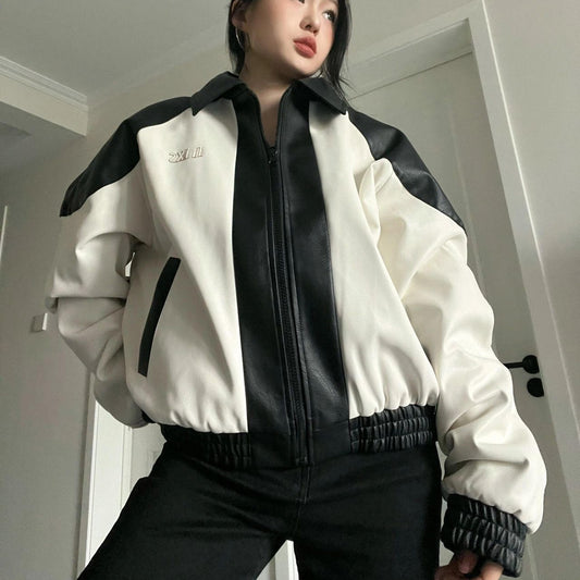 Loose-fitting long-sleeved top for spring