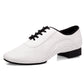 Herren-Lederschuhe für Modernen Tanz – Stilvolle Outdoor-Latin-Tanzschuhe mit Gummisohle