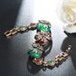 Rubin Resin Pure Ancient Gold Damen Armband