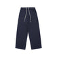 Bequeme Lazy Air Layer Loose Drape Strick-Sweatpants mit geradem Schnitt