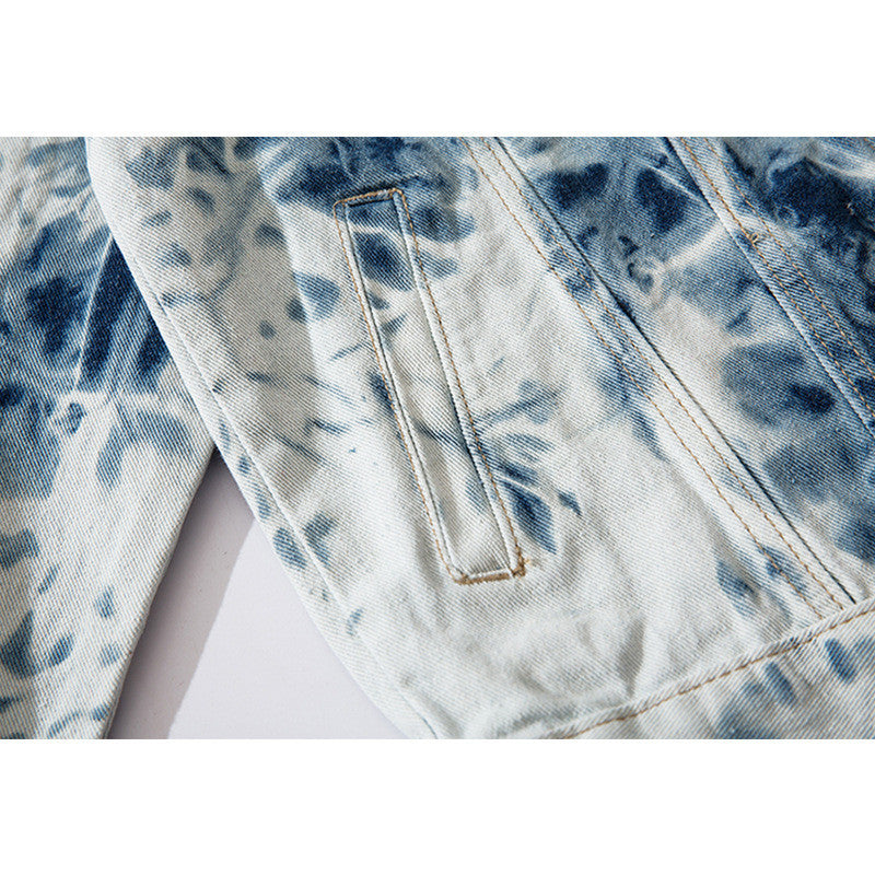Tie-Dye National Tide Denimjacke