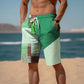 Neue Sommer-Atmungsaktive Hawaiianisch Bedruckte Karierten Herren-Shorts