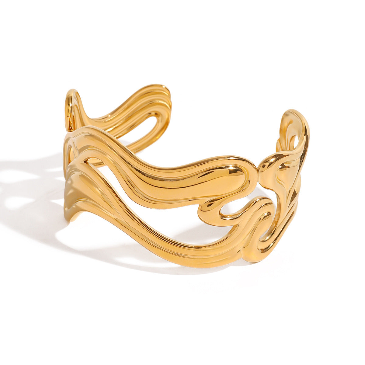 Anissa Wavy Gold Armband