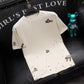 Herren-T-Shirt mit Stickerei und Rundhalsausschnitt, modisch