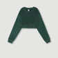 Sudadera corta retro recortada Navel Hot Girl para mujer: moderna y cómoda