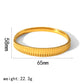 18K Gold Offenes Titanstahl-Armband – Stilvoll und Modern