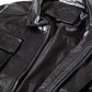 Werkzeug-Motorrad-Lederjacke für Herren, trendig, locker und gutaussehend