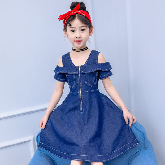 Neues Sommerkleid für Mädchen im koreanischen Stil